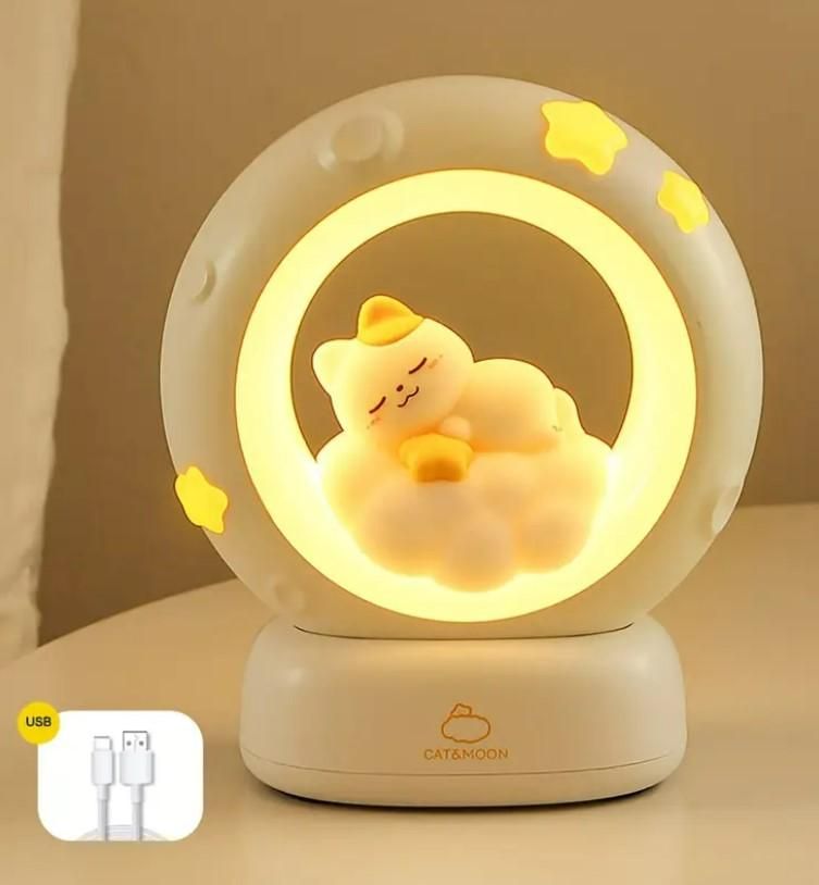Touch Control Cat LED Night Lamp