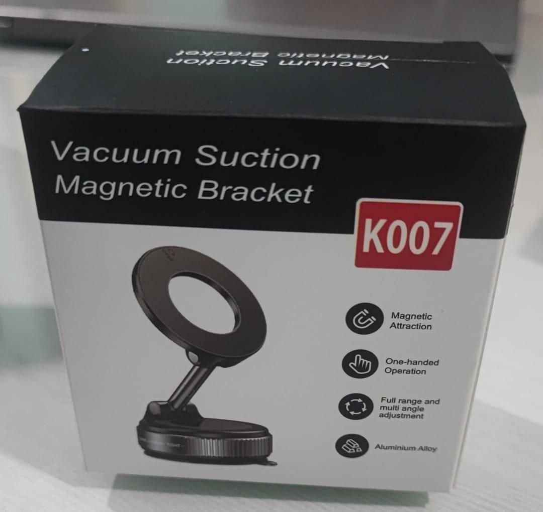 Compact and Hands-Free Vacuum Suction Magnetic Bracket